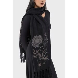 Killstar Ravens Rose scarf whimsigoth embroidery